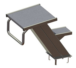 Стартовая тумба для переливного бассейна h 700 мм, АС