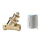 Регулирующий клапан с приводом для калориферов горяч. воды