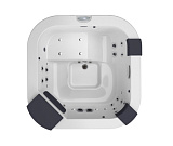 Jacuzzi СПА бассейн White 190x190x80см Delfi Pro Sound(без обшивки,с нагреват. 3кВт)