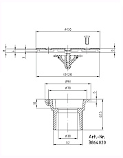 0-Подающая донная форсунка AllFit, регулир. производит., НР 2" 0-Подающая донная форсунка AllFit, регулир. производит., НР 2"