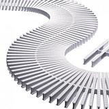 Решетка модульная, поперечная, для изгибов 22х193 мм, белая