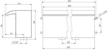 0-Водопад стеновой 1000, АС
