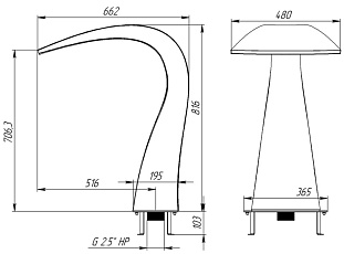 0-Водопад "Русалка 500", АС (AISI 316L)