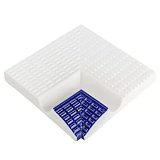 Угол бортового поручня SertekPool 12х12 кобальт