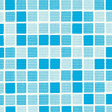 Пленка ПВХ (лайнер), NGD mosaic blue, (ширина 1,65м)