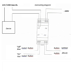 1-Сенсорная пьезокнопка, универсальная