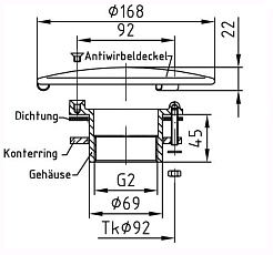 0-Донный слив AllFit, ВР 2"
